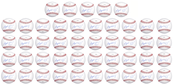 Lot Of (45) Hall of Famer Gaylord Perry Single Signed Baseballs (PSA/DNA PreCert)